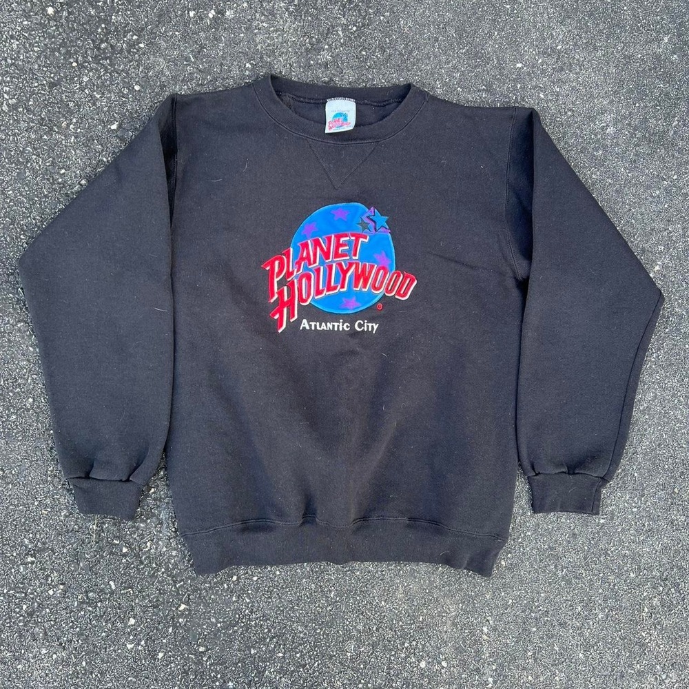 1990s Planet Hollywood crewneck size L embroidered logo